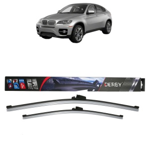 Set stergatoare auto BMW X6 (E71, E72) din 2007-2014, Derby, din cauciuc siliconat rezistent - Img 1