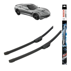 Set stergatoare auto CHEVROLET CORVETTE (C7) din 2014-2019, Bosch Aerotwin Retrofit, din cauciuc siliconat rezistent