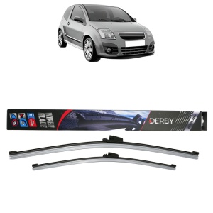 Set stergatoare auto CITROEN C2 (JM_) din 2003-2012, Derby, din cauciuc siliconat rezistent