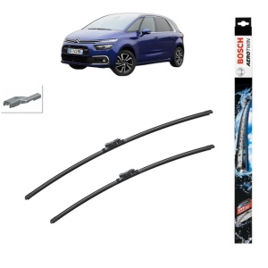 Set stergatoare auto CITROEN C4 PICASSO II din 2013-2018, Bosch Aerotwin, din cauciuc siliconat rezistent