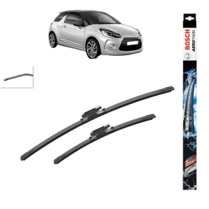 Set stergatoare auto CITROEN DS3 (SA_) din 2009-2015, Bosch Aerotwin, din cauciuc siliconat rezistent