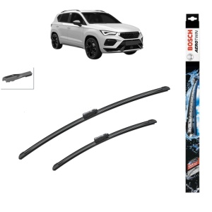 Set stergatoare auto CUPRA ATECA (KH7, KHP, KBP) din 2018-2023, Bosch Aerotwin, din cauciuc siliconat rezistent