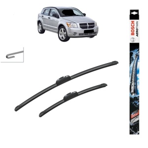 Set stergatoare auto DODGE CALIBER din 2006-2011, Bosch Aerotwin Retrofit, din cauciuc siliconat rezistent