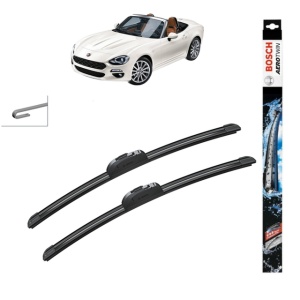 Set stergatoare auto FIAT 124 Spider (348_) din 2016, Bosch Aerotwin Retrofit, din cauciuc siliconat rezistent