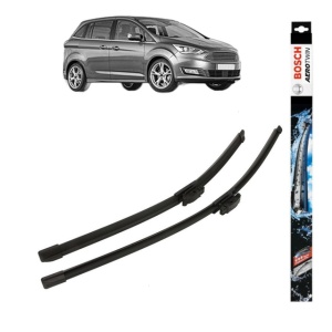 Set stergatoare auto FORD C-MAX II Van din 2010-2019, Bosch Aerotwin, din cauciuc siliconat rezistent