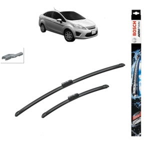 Set stergatoare auto FORD FIESTA Saloon din 2002-2017, Bosch Aerotwin, din cauciuc siliconat rezistent