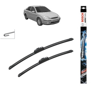Set stergatoare auto FORD FOCUS I Saloon (DFW) din 1999-2005, Bosch Aerotwin Retrofit, din cauciuc siliconat rezistent
