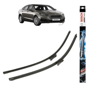 Set stergatoare auto FORD MONDEO V Saloon (CD) din 2012-2019, Bosch Aerotwin, din cauciuc siliconat rezistent