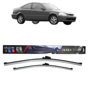 Set stergatoare auto HONDA CIVIC VI Saloon (EJ, EK, SO) din 1995-2001, Derby, din cauciuc siliconat rezistent