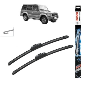Set stergatoare auto HYUNDAI GALLOPER II (JK-01) din 1998-2003, Bosch Aerotwin Retrofit, din cauciuc siliconat rezistent