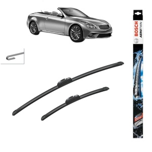 Set stergatoare auto INFINITI G Convertible din 2010, Bosch Aerotwin Retrofit, din cauciuc siliconat rezistent - Img 1
