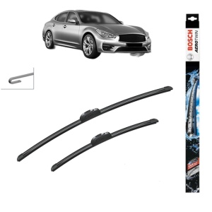 Set stergatoare auto INFINITI Q70 (Y51) din 2013-2014, Bosch Aerotwin Retrofit, din cauciuc siliconat rezistent