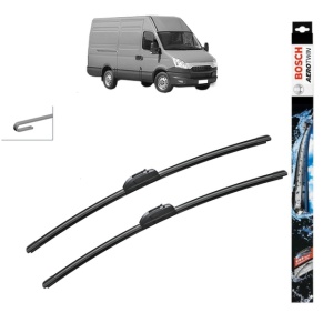 Set stergatoare auto IVECO DAILY V Van din 2011-2014, Bosch Aerotwin Retro Truck, din cauciuc siliconat rezistent