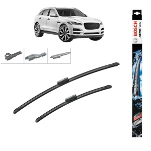 Set stergatoare auto JAGUAR F-PACE (X761) din 2015-2023, Bosch Aerotwin Multi, din cauciuc siliconat rezistent