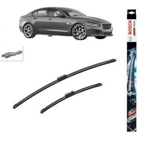 Set stergatoare auto JAGUAR XE (X760) din 2015-2022, Bosch Aerotwin, din cauciuc siliconat rezistent