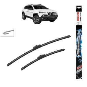Set stergatoare auto JEEP CHEROKEE VAN (KL) din 2014-2018, Bosch Aerotwin Retrofit, din cauciuc siliconat rezistent