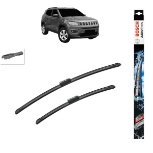 Set stergatoare auto JEEP COMPASS (MP, M6, MV, M7) din 2016-2022, Bosch Aerotwin, din cauciuc siliconat rezistent