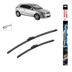 Set stergatoare auto KIA PRO CEE'D (ED) din 2008-2013, Bosch Aerotwin Retrofit, din cauciuc siliconat rezistent