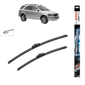 Set stergatoare auto KIA SORENTO I (JC) din 2002-2011, Bosch Aerotwin Retrofit, din cauciuc siliconat rezistent