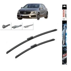 Set stergatoare auto MERCEDES-BENZ A-CLASS (W176) din 2012-2018, Bosch Aerotwin Multi, din cauciuc siliconat rezistent