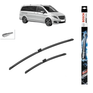 Set stergatoare auto MERCEDES-BENZ V-CLASS (W447) din 2014-2021, Bosch Aerotwin, din cauciuc siliconat rezistent