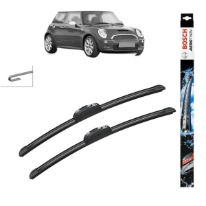 Set stergatoare auto MINI MINI (R50, R53) din 2001-2006, Bosch Aerotwin Retrofit, din cauciuc siliconat rezistent