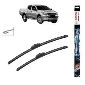 Set stergatoare auto MITSUBISHI L200 Platform/Chassis (MQ) din 2015, Bosch Aerotwin Retrofit, din cauciuc siliconat rezistent