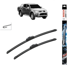 Set stergatoare auto MITSUBISHI L200 / TRITON Platform/Chassis (KA_T, KB_T) din 2008-2015, Bosch Aerotwin Retrofit, din cauciuc siliconat rezistent