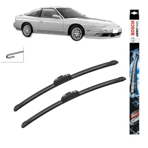 Set stergatoare auto NISSAN 200SX (S13) din 1988-1994, Bosch Aerotwin Retrofit, din cauciuc siliconat rezistent