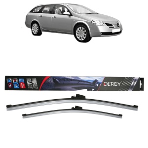 Set stergatoare auto NISSAN PRIMERA Estate (WP12) din 2002-2007, Derby, din cauciuc siliconat rezistent - Img 1