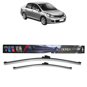 Set stergatoare auto NISSAN TIIDA Saloon (SC11) din 2007-2012, Derby, din cauciuc siliconat rezistent - Img 1