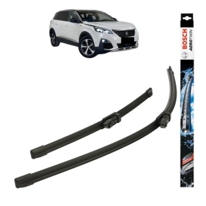 Set stergatoare auto PEUGEOT 5008 II Van (MC_, MJ_) din 2018, Bosch Aerotwin, din cauciuc siliconat rezistent