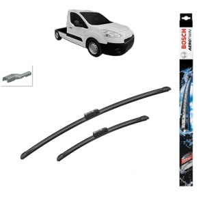 Set stergatoare auto PEUGEOT PARTNER Platform/Chassis din 2009-2015, Bosch Aerotwin, din cauciuc siliconat rezistent