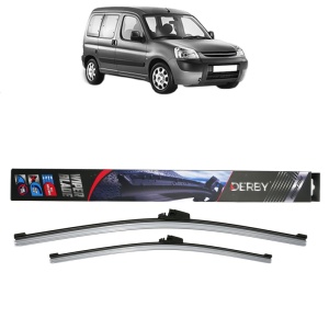 Set stergatoare auto PEUGEOT PARTNER TEPEE din 2008-2018, Derby, din cauciuc siliconat rezistent