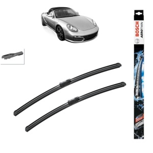 Set stergatoare auto PORSCHE BOXSTER Spyder (981) din 2015-2016, Bosch Aerotwin, din cauciuc siliconat rezistent