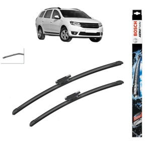 Set stergatoare auto RENAULT LOGAN II Estate (K8_) din 2017-2020, Bosch Aerotwin, din cauciuc siliconat rezistent