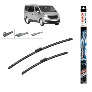 Set stergatoare auto RENAULT TRAFIC III Bus (JG_) din 2014-2021, Bosch Aerotwin Multi, din cauciuc siliconat rezistent