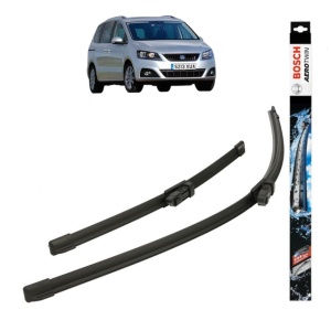 Set stergatoare auto SEAT ALHAMBRA VAN (711) din 2014-2022, Bosch Aerotwin, din cauciuc siliconat rezistent