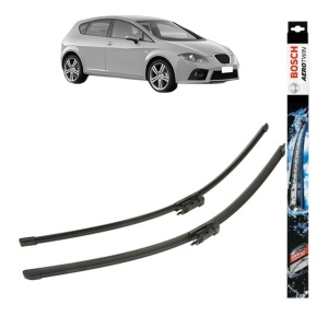 Set stergatoare auto SEAT LEON (1P1) din 2005-2013, Bosch Aerotwin, din cauciuc siliconat rezistent
