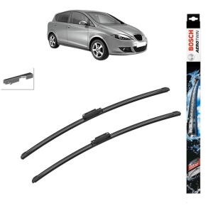 Set stergatoare auto SEAT TOLEDO III (5P2) din 2004-2009, Bosch Aerotwin, din cauciuc siliconat rezistent