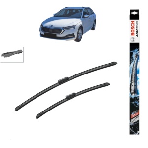 Set stergatoare auto SKODA OCTAVIA IV Combi (NX5, PV5) din 2019-2025, Bosch Aerotwin, din cauciuc siliconat rezistent