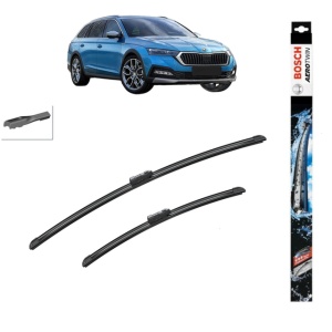 Set stergatoare auto SKODA OCTAVIA IV (NX3, NN3, PV3) din 2020-2025, Bosch Aerotwin, din cauciuc siliconat rezistent
