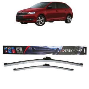 Set stergatoare auto SKODA RAPID Spaceback (NH1) din 2012-2019, Derby, din cauciuc siliconat rezistent