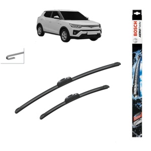Set stergatoare auto SSANGYONG TIVOLI GRAND din 2021, Bosch Aerotwin Retrofit, din cauciuc siliconat rezistent