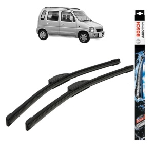 Set stergatoare auto SUZUKI WAGON R+ Hatchback (EM) din 1998-2000, Bosch Aerotwin Retrofit, din cauciuc siliconat rezistent