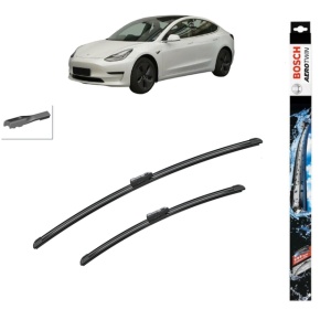 Set stergatoare auto TESLA MODEL 3 (5YJ3) din 2017-2025, Bosch Aerotwin, din cauciuc siliconat rezistent