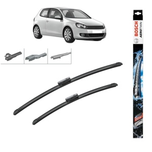 Set stergatoare auto VOLKSWAGEN GOLF VI (5K1) din 2008-2013, Bosch Aerotwin Multi, din cauciuc siliconat rezistent