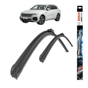 Set stergatoare auto VOLKSWAGEN TOUAREG (CR7, RC8) din 2017-2023, Bosch Aerotwin, din cauciuc siliconat rezistent
