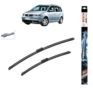 Set stergatoare auto VOLKSWAGEN TOURAN Box Body/MPV (1T3) din 2010-2015, Bosch Aerotwin, din cauciuc siliconat rezistent