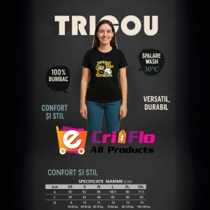Tricou Labubu zoom out, Unisex Dama si Barbat | Copii, Culoare Negru - Img 7